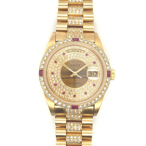 rolex day date diamond dial bon|rolex full diamond watch price.